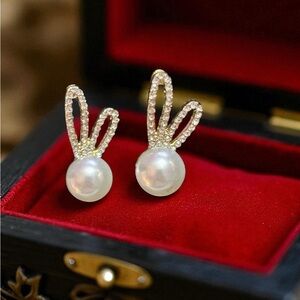 Fine jewelry stainless steel Zircon earrings‎